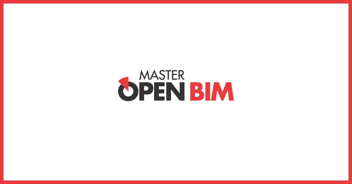 Bim Red and White Logo - Master Open BIM | Máster en Metodología Open BIM