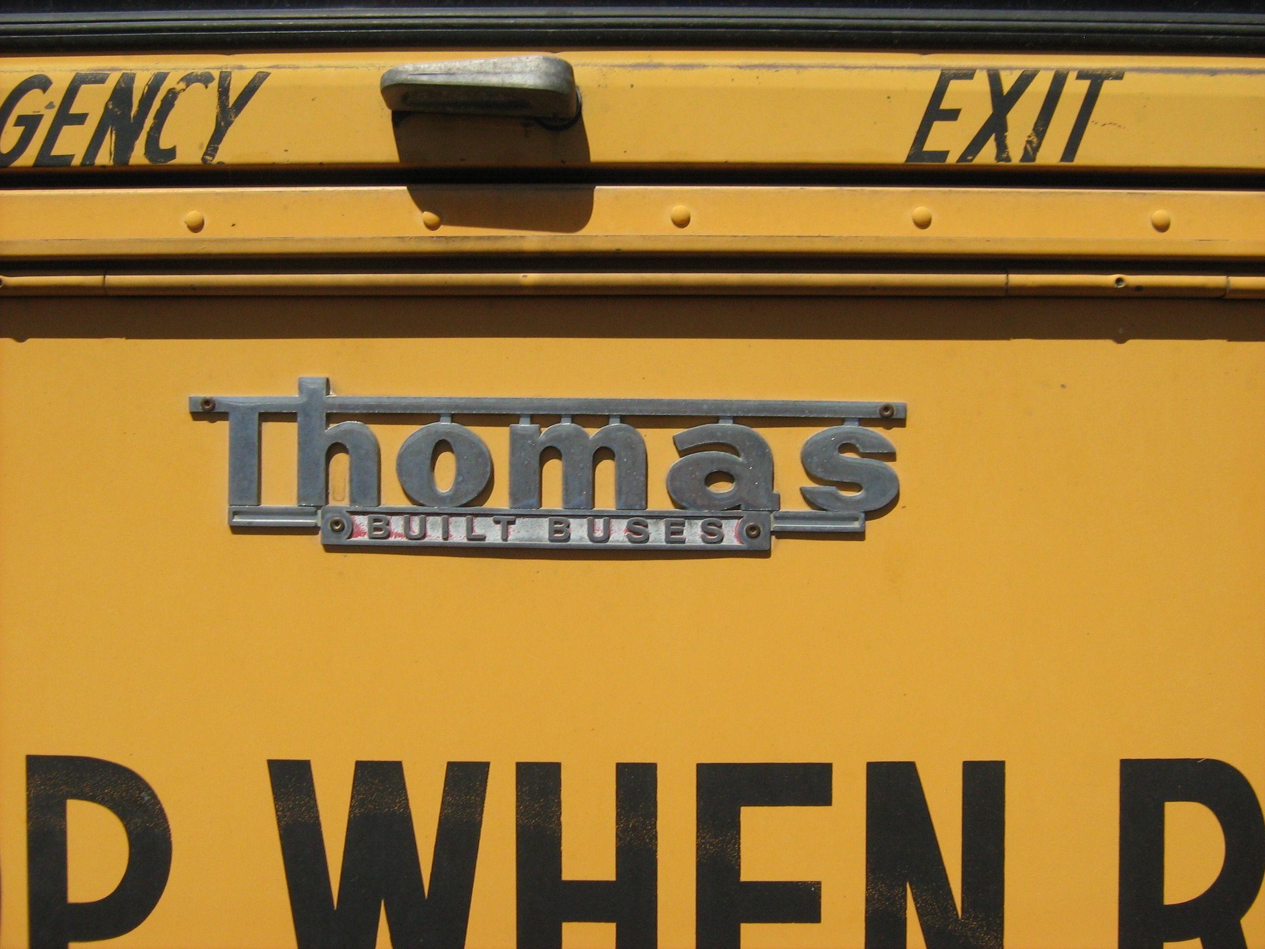 Thomas Built Buses Logo - Old Thomas Built Buses Emblem. School Buses. School, Building