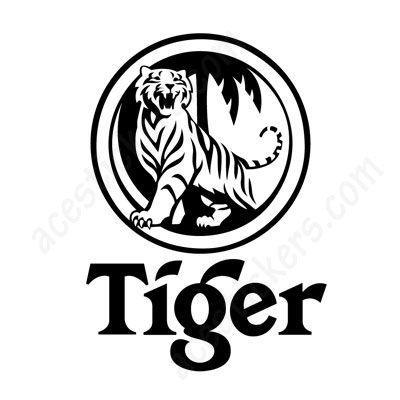 Tiger Beer Logo - Tiger beer Logo - 001 Stickers (14.2 x 20 cm) - ステッカー ...