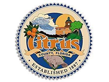 Florida Orange Logo - Amazon.com: American Vinyl Round Citrus County Florida Seal Sticker ...