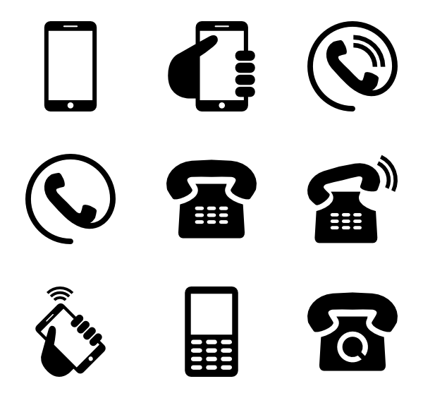 Phone email Logo - Telephone Icon free vector icons