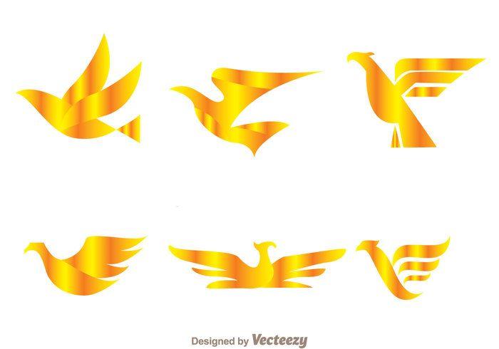 Golden Hawk Logo - Vector Golden Bird Logos 148617 - WeLoveSoLo