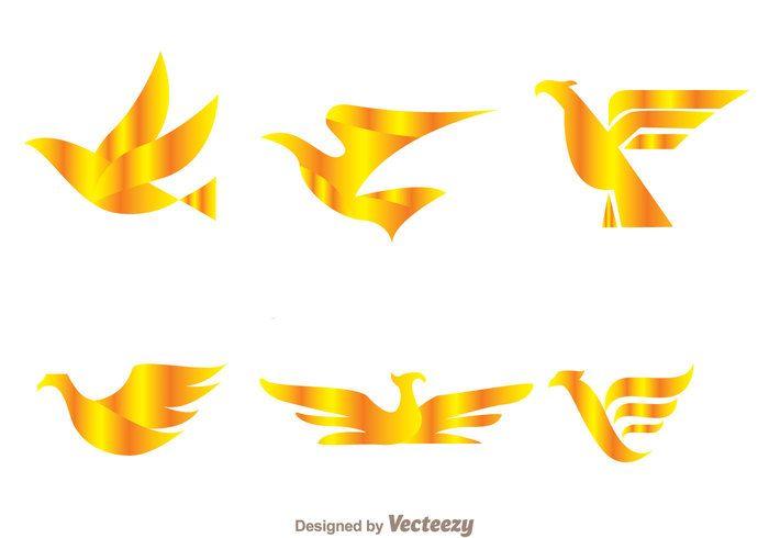 Golden Hawk Logo - Vector Golden Bird Logos 148617