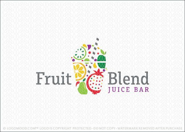 Fruit Company Logo - Readymade Logos for Sale Fruit Blend | Readymade Logos for Sale