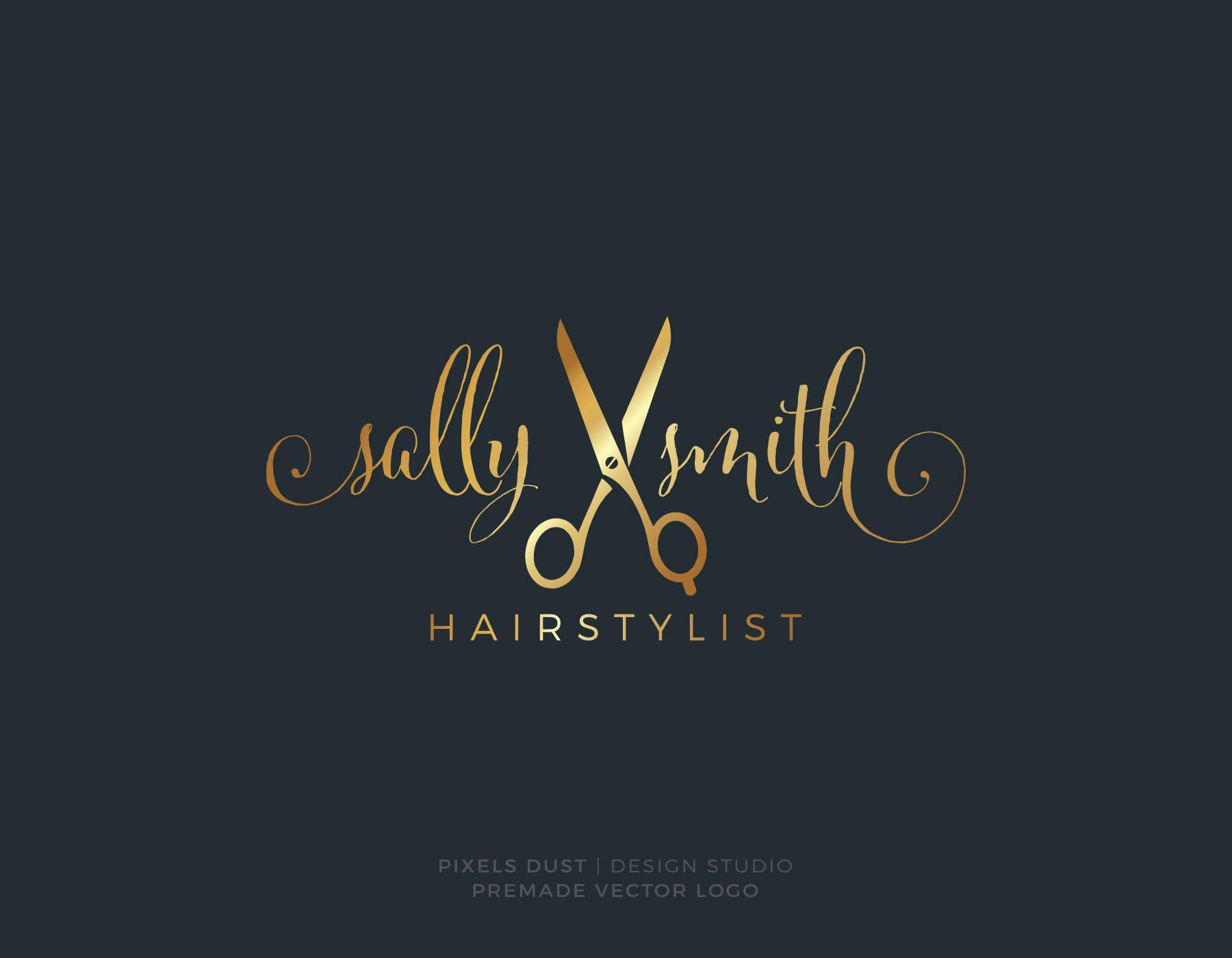 Hair Logo - Scissors Logo Hair Logo Hairstyle Hairstylist Hair Logo | Etsy
