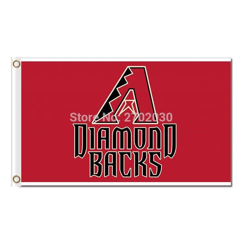 Phoenix Baseball Logo - Blacks Arizona Diamondbacks Bandiera Squadra di Baseball Logo ...