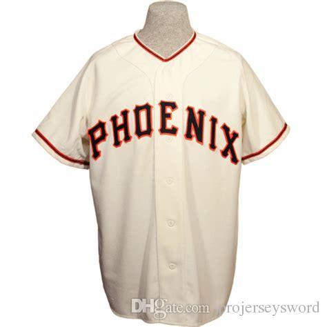Phoenix Baseball Logo - Phoenix 1958 Home Jersey 100% Stitched Embroidery Logos Vintage