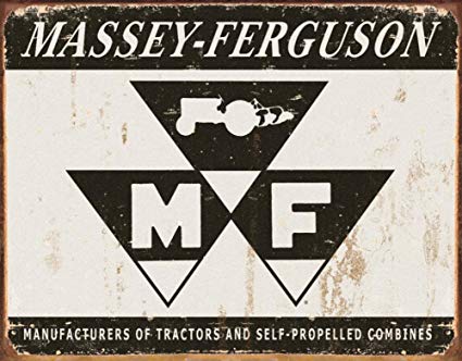 Massey Ferguson Logo - Amazon.com: Massey Ferguson Logo Tin Sign 16 x 12in: Home & Kitchen