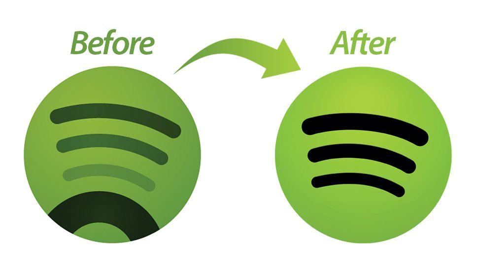 With Green Circle Brand Logo - How Spotify Got Itself a New Logo | Gizmodo UK