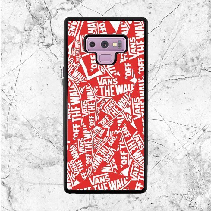 Red White OE Logo - Red White Vans Logo Pattern Samsung Galaxy Note 9 Case | Products ...
