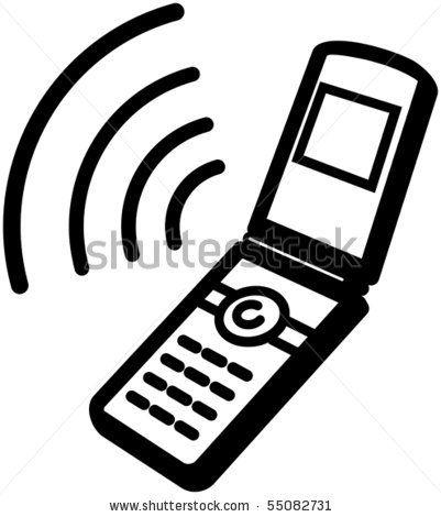 Mobile Telephone Logo - Ringing mobile phone icon Clipart Image