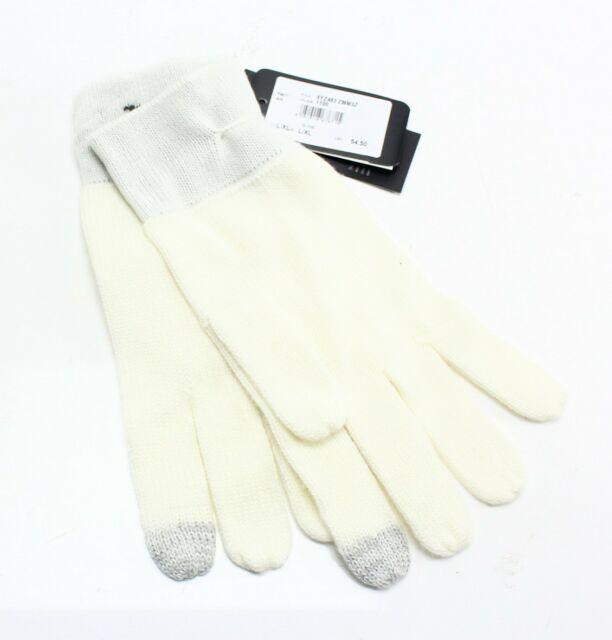 White Letter Logo - Armani Exchange White Letter Logo Knit USA Large L Winter Gloves 123