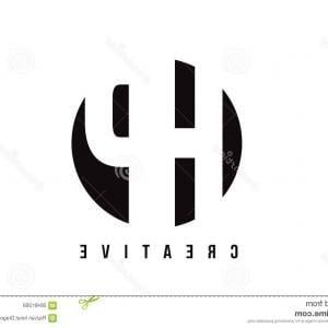 White Letter Logo - Hp H P Letter Logo Design In Black Colors Creative Modern Letters ...