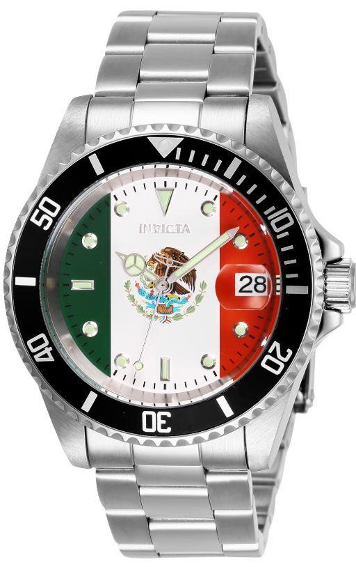 Red White OE Logo - Invicta Men's 28702 Pro Diver Automatic 3 Hand Red, White, Green ...