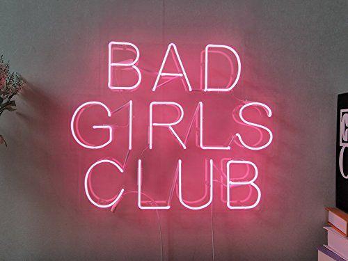 Bad Girls Club Logo - Amazon.com: Bad Girls Club Real Glass Neon Sign For Bedroom Garage ...