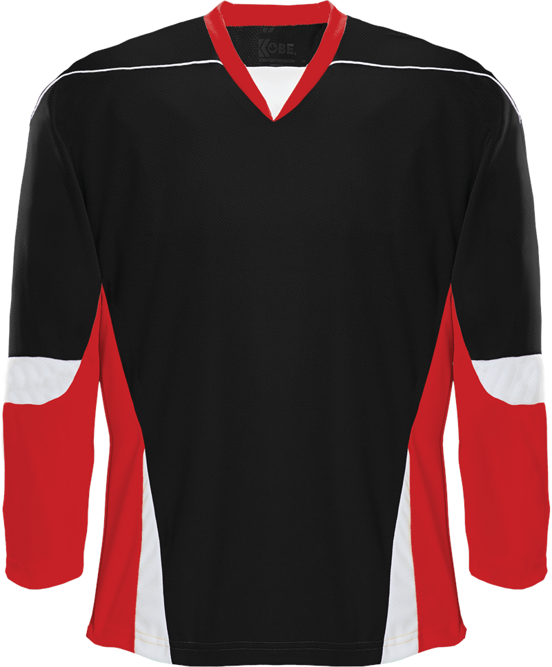 Red Black White Hockey Logo - League Style Blank Hockey Jerseys #XJ6 Black/Red/White