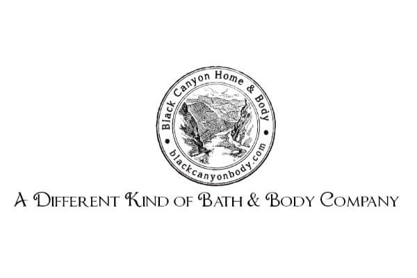 Bath and Body Company Logo - Black Canyon Home and Body. Organic Hair Products