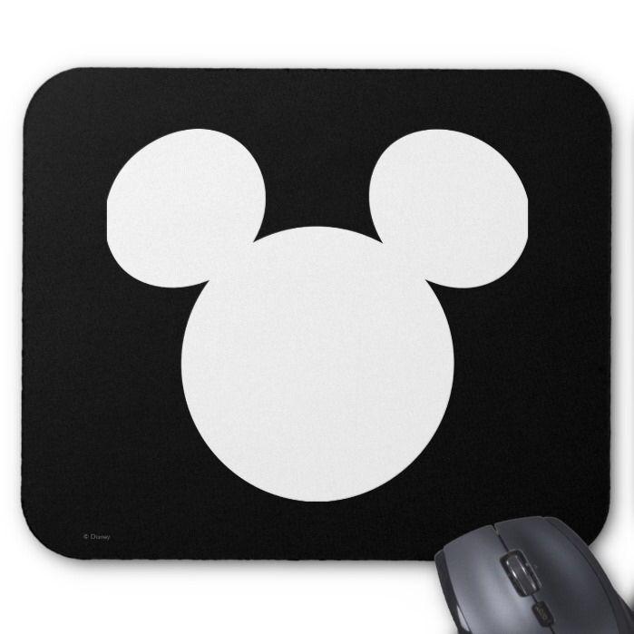 White Mickey Mouse Logo - Disney Logo | White Mickey Icon Mouse Pad | Disney | Disney, Disney ...