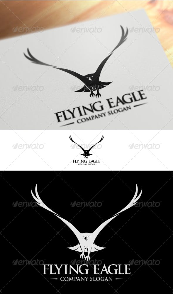 Flying Animals Logo - Flying Logo Template by VectorCrow | GraphicRiver