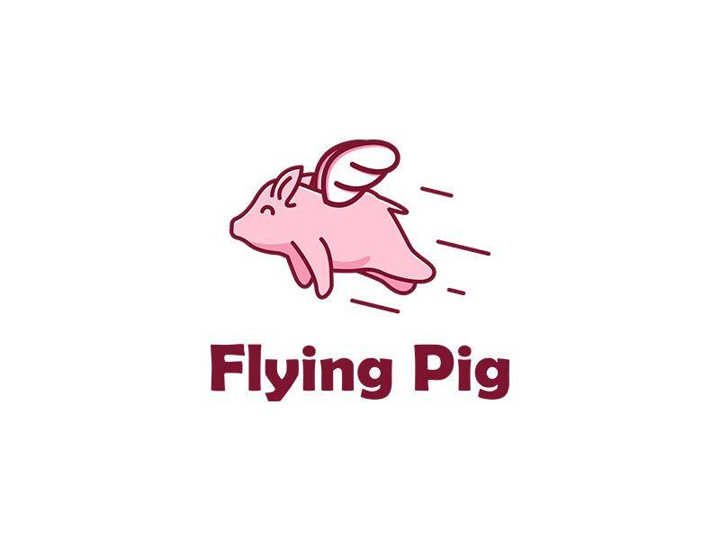 Flying Animals Logo - Flying Pig Logo Design