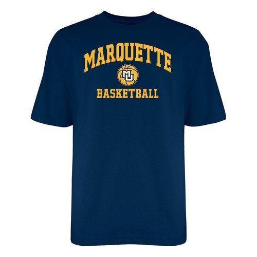 Old Marquette Logo - Marquette Golden Eagles Old School Basketball Tee