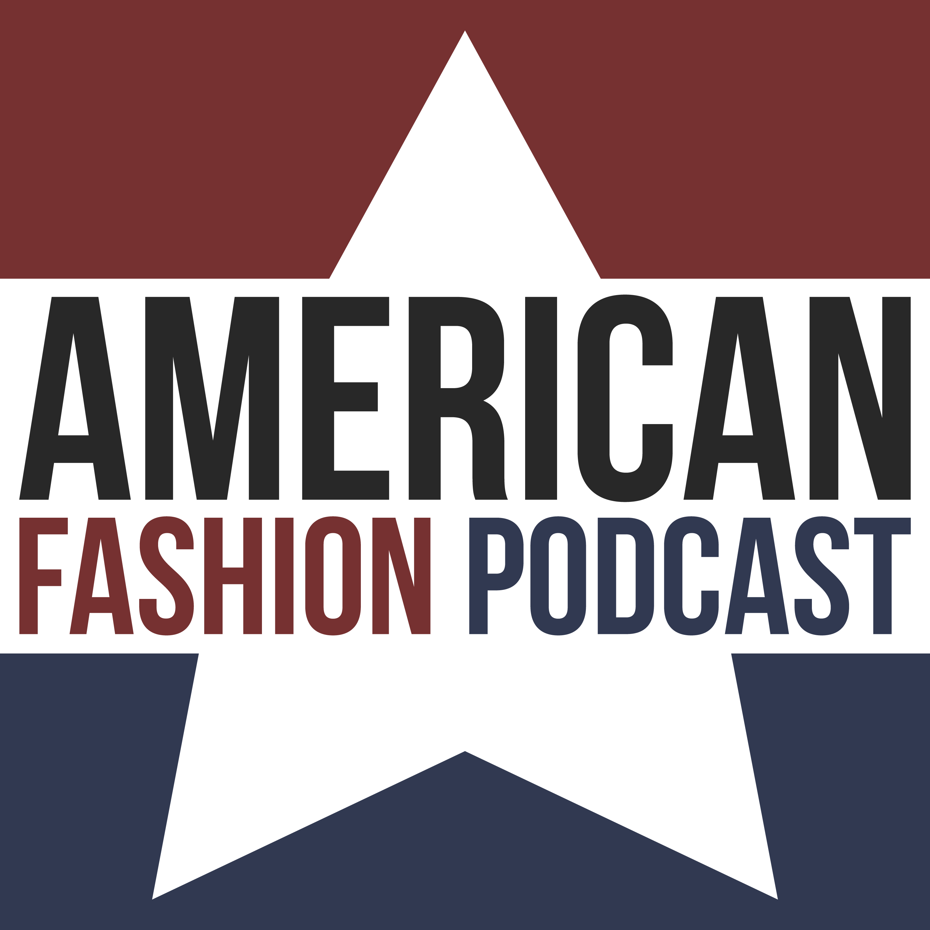 American Fashion Logo - Podcast Studio. NRF Foundation Student Program 2019