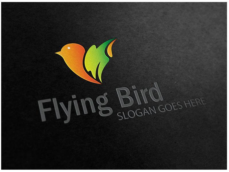 Flying Animals Logo - Flying Bird by Logic6. Animals & Pets