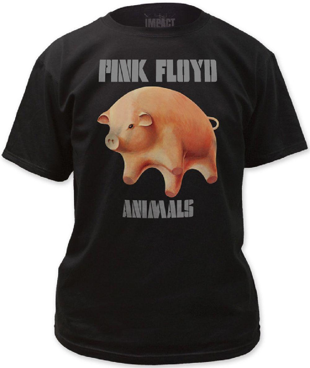 Flying Animals Logo - Pink Floyd Animals Flying Pig Album Cover Men's T-shirt | Rocker Rags