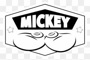 White Mickey Mouse Logo - Mickey Mouse Clipart Black And White, Transparent PNG Clipart Images ...