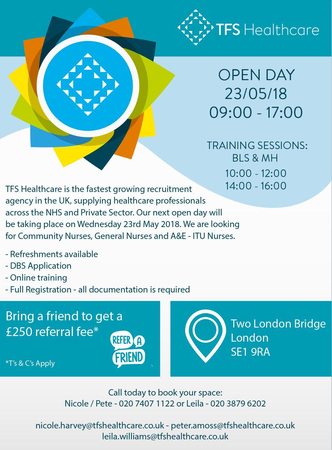 TFS Call Logo - London Open Day » TFS Healthcare