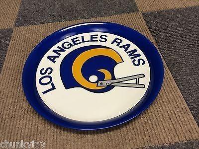 Rams Old Logo - VINTAGE 70s LA LOS ANGELES RAMS OLD LOGO BEER SERVING TRAY MAN CAVE
