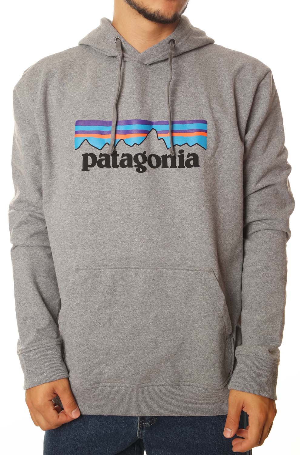 Grey Patagonia Logo - Hooded Sweatshirt Patagonia P 6 Logo Uprisal Hoody Sweatshirt Cotton