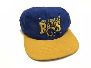 Rams Old Logo - Vintage Los Angeles Rams Snapback Hat Cap AJD NFL Football Old Logo