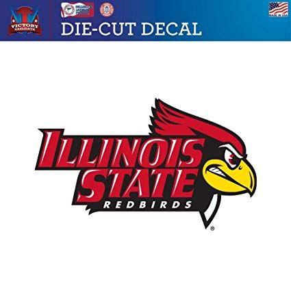 Illinois State Redbirds Logo - Amazon.com : Victory Tailgate Illinois State Redbirds Die Cut Vinyl