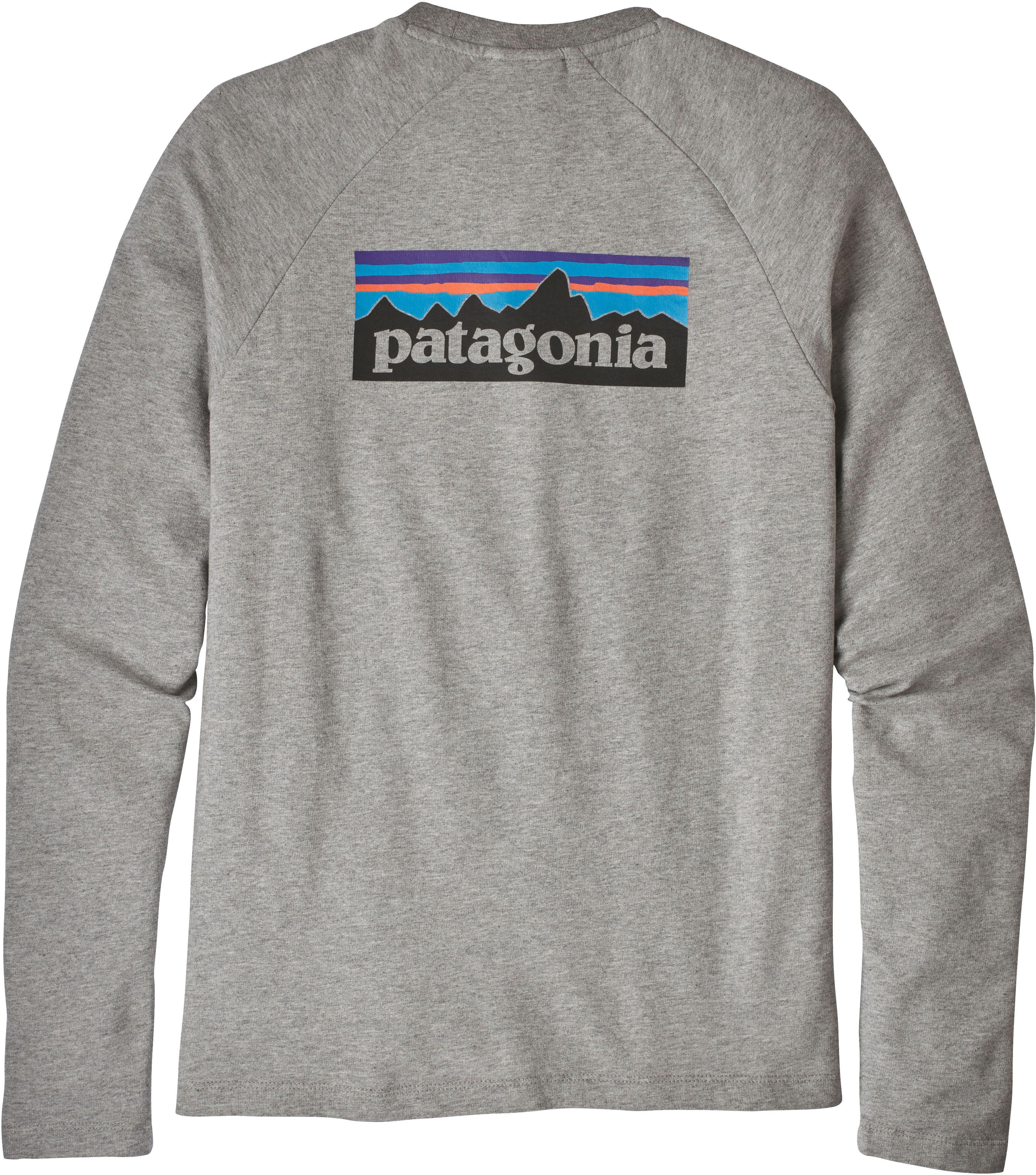 Grey Patagonia Logo - Patagonia P 6 Logo Lightweight Midlayer Men Grey At Addnature.co.uk