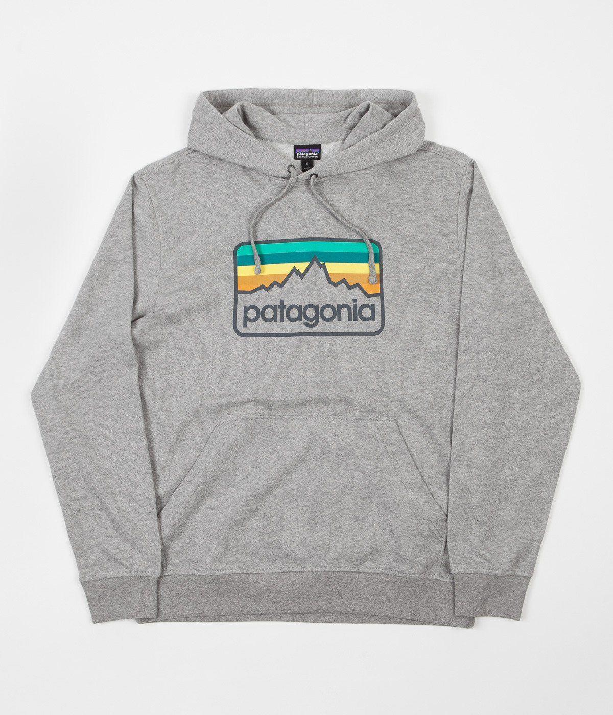 Grey Patagonia Logo - Patagonia Line Logo Badge Hoodie