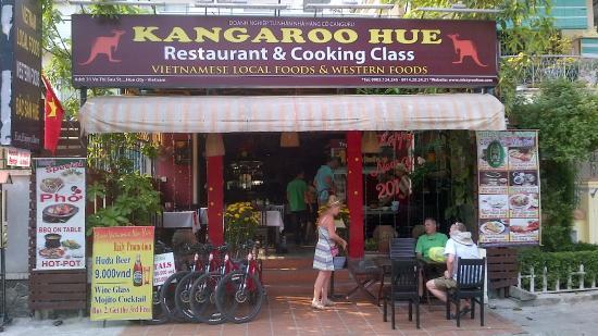 Kangaroo Restaurant Logo - The front - Picture of Kangaroo Hue Restaurant & Cooking Class, Hue ...