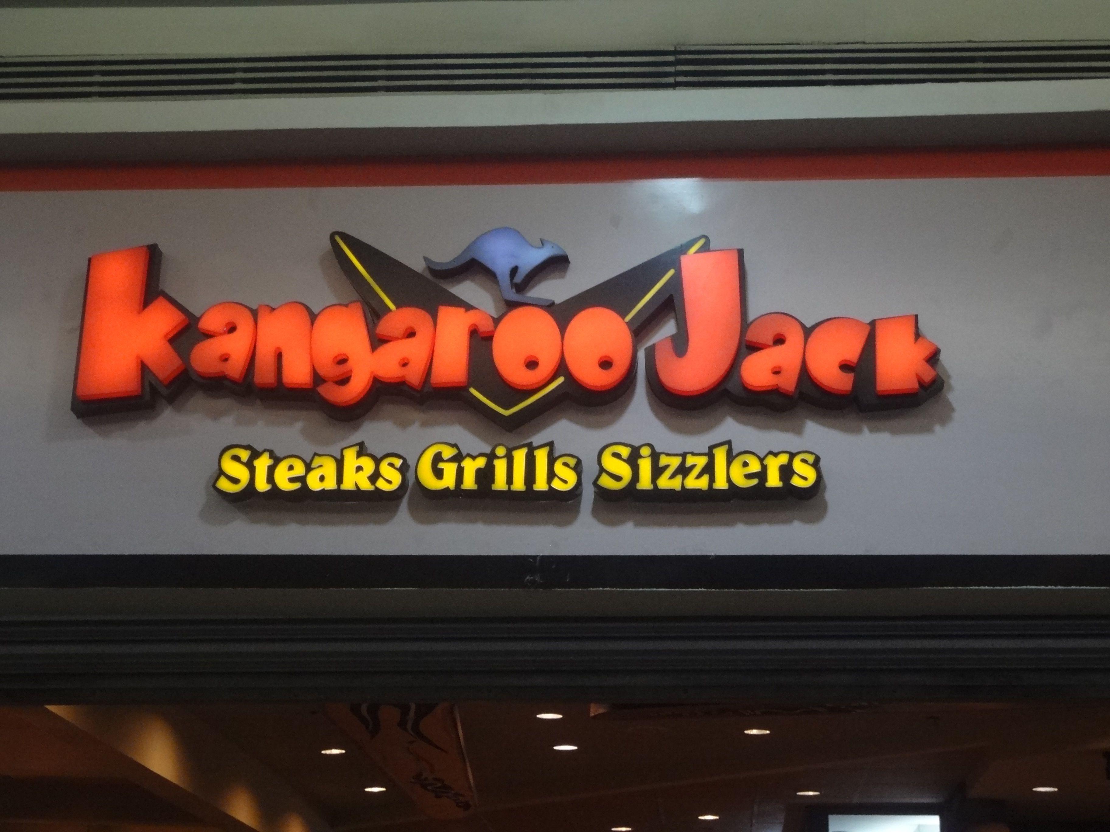 Kangaroo Restaurant Logo - Kangaroo Jack, SM City Manila