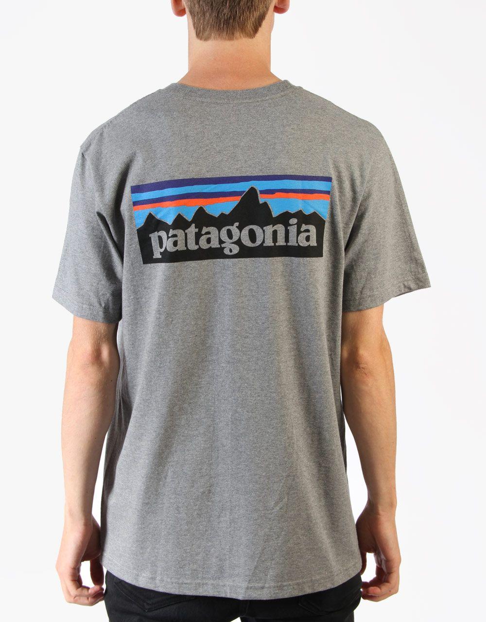 Grey Patagonia Logo - Popular Patagonia P6 Logo T-Shirt Gravel Grey xpba7275 : www.slr ...