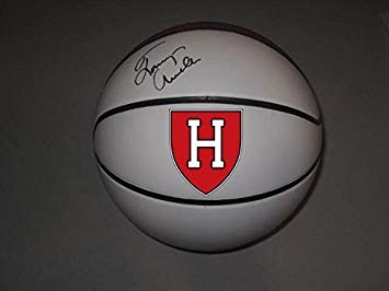 Harvard Basketball Logo - Tommy Amaker Harvard Crimson Signed Logo Basketball COA Hologram ...