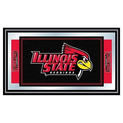 Illinois State Redbirds Logo - Illinois State Redbirds Team Logo Wall Mirror