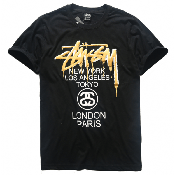 New Stussy Logo - NEW! Stussy Gold Logo T Shirt. Buy STUSSY Online