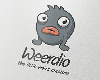 Wierd Logo - Weerdio - the little weird creature Designed by molumen | BrandCrowd