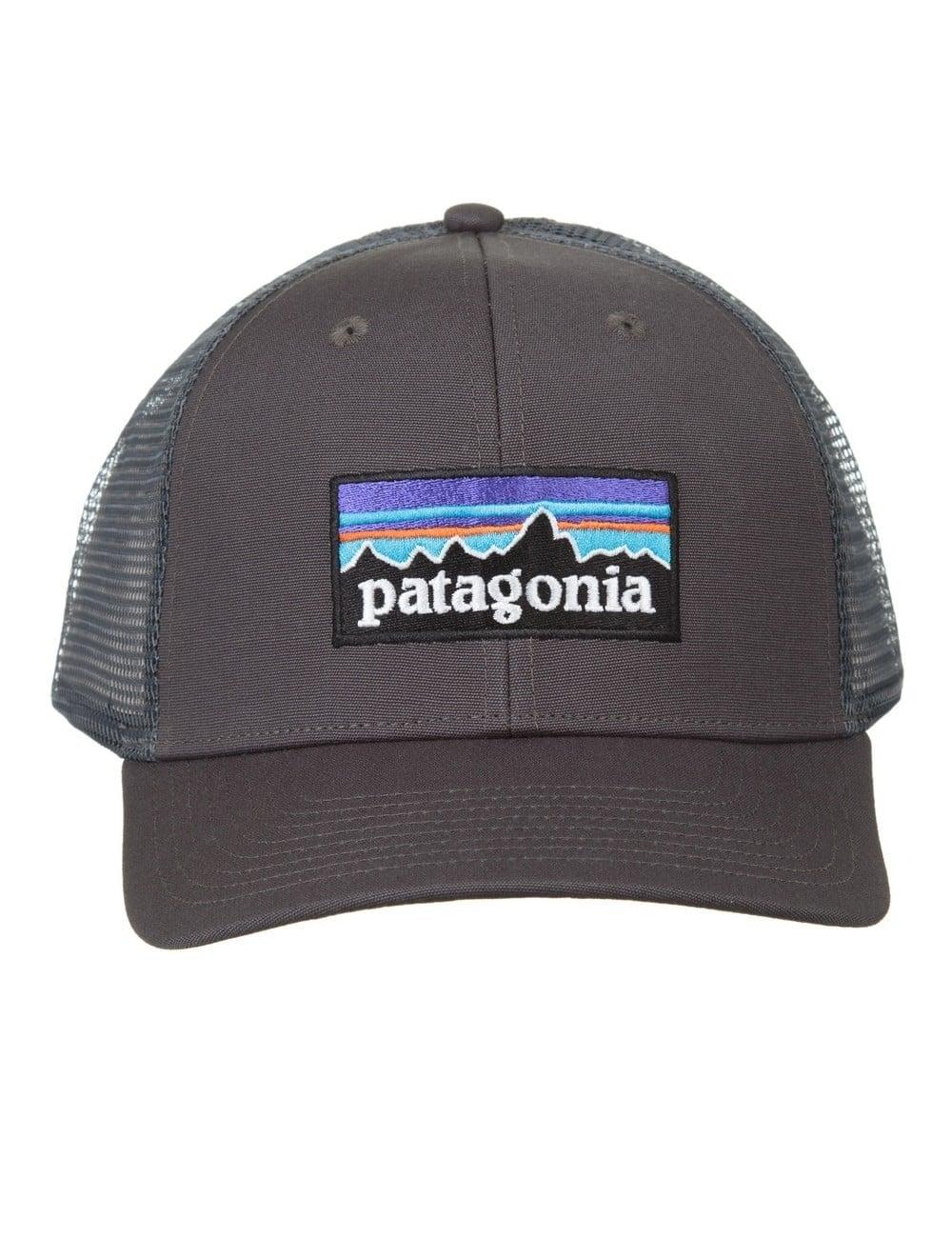 Grey Patagonia Logo - Patagonia P-6 Logo Trucker Hat - Forge Grey - Patagonia from iConsume UK