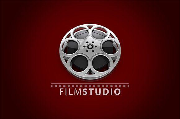 Studio Red Logo - 3D Film Studio Logo Logo Templates Creative Market