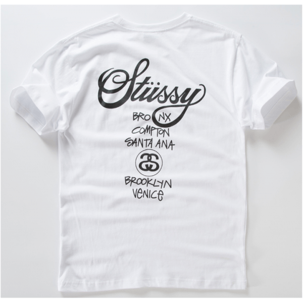 New Stussy Logo - NEW! Stussy Logo World Tour Crewneck T-shirt | Buy STUSSY Online