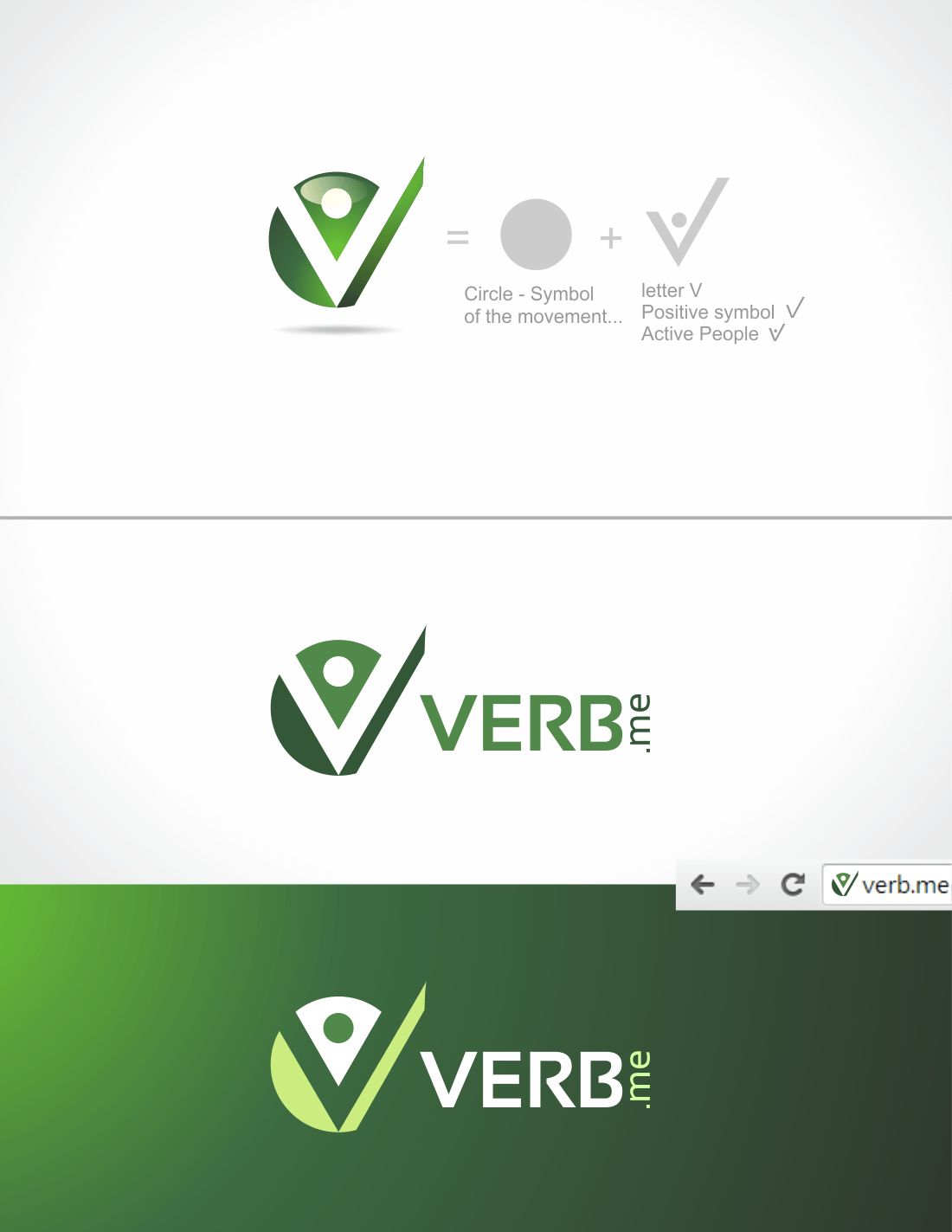 Verb Starts with V Logo - Elegant, Playful, Environment Logo Design for VERB.me by xygo_bg ...