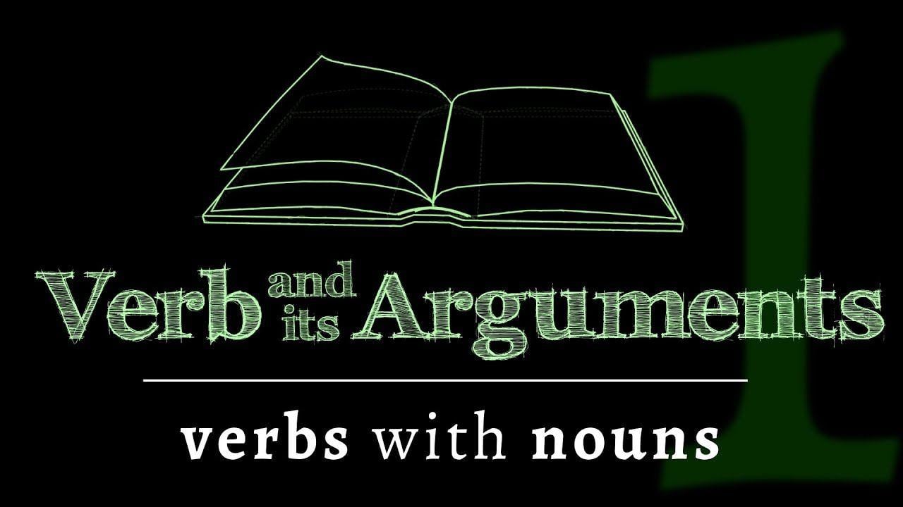 Verb Starts with V Logo - The verb & its arguments: verbs as functions, nouns as arguments ...