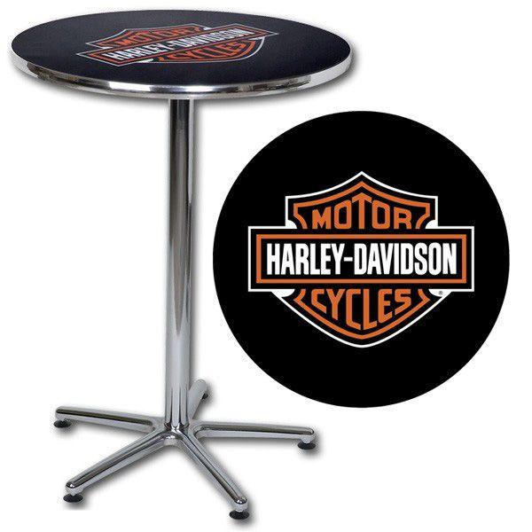 Bar and Shield Logo - Harley-Davidson Bar and Shield Logo Bar Table at Retro Planet