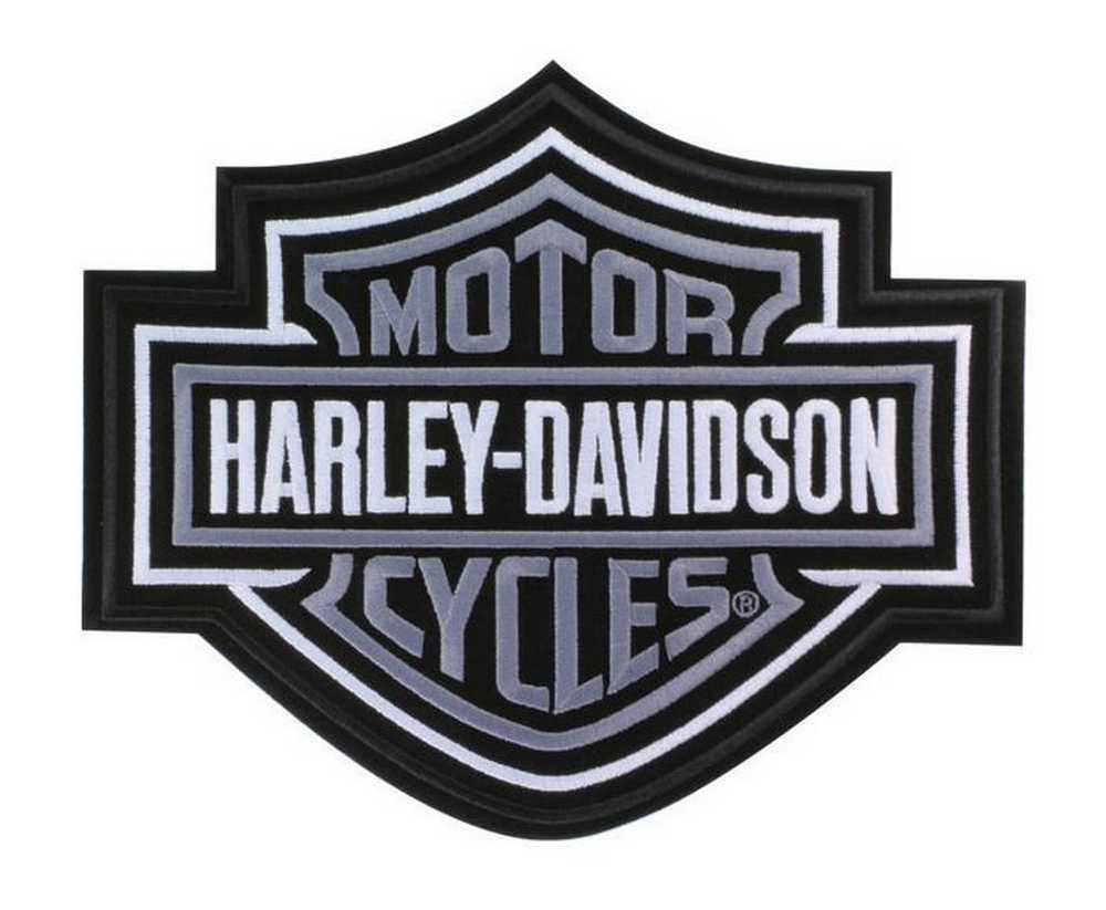 Bar and Shield Logo - Harley-Davidson Silver Bar & Shield Patch 2XL 9 1/4'' x 7 11/16 ...